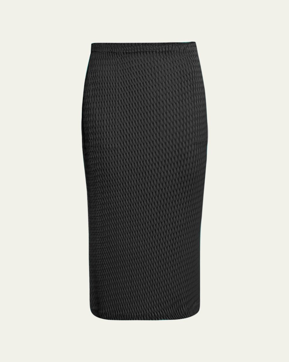 Sleek Pleats Midi Skirt
